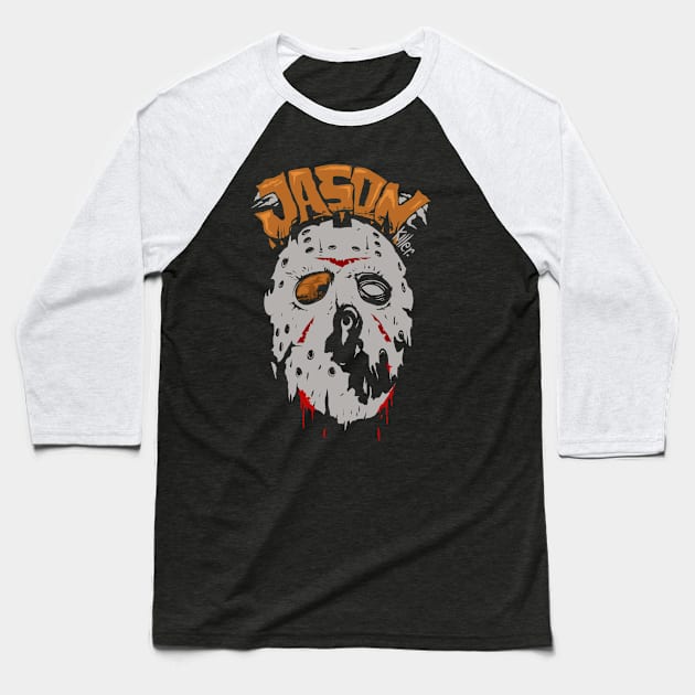 Jason killer mask Baseball T-Shirt by Dayone